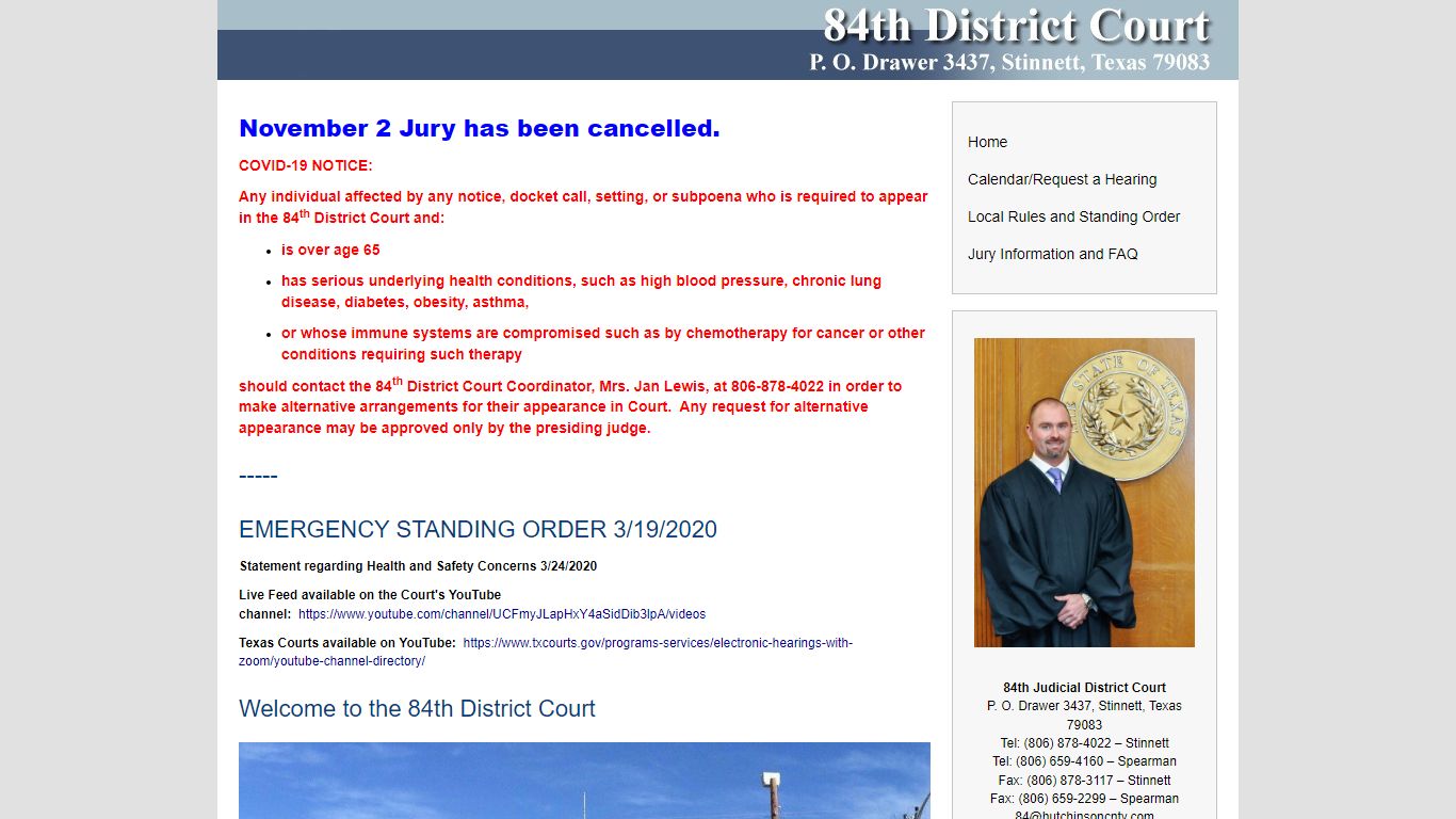 Welcome to the 84th District Court | www.84thcourt.com